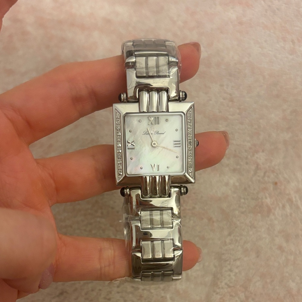 Lucien Piccard Silver Women's Watch with Diamond Accents